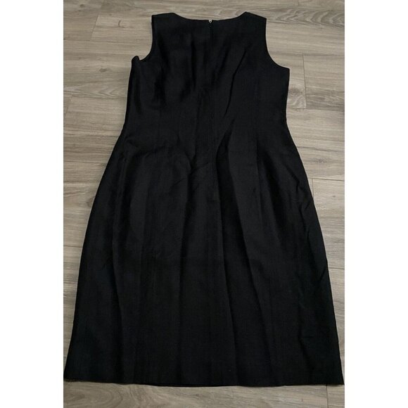 Women's PREVIEW COLLECTION BLACK SLEEVELESS DRESS Size 10 MIDI Chic - Picture 13 of 15